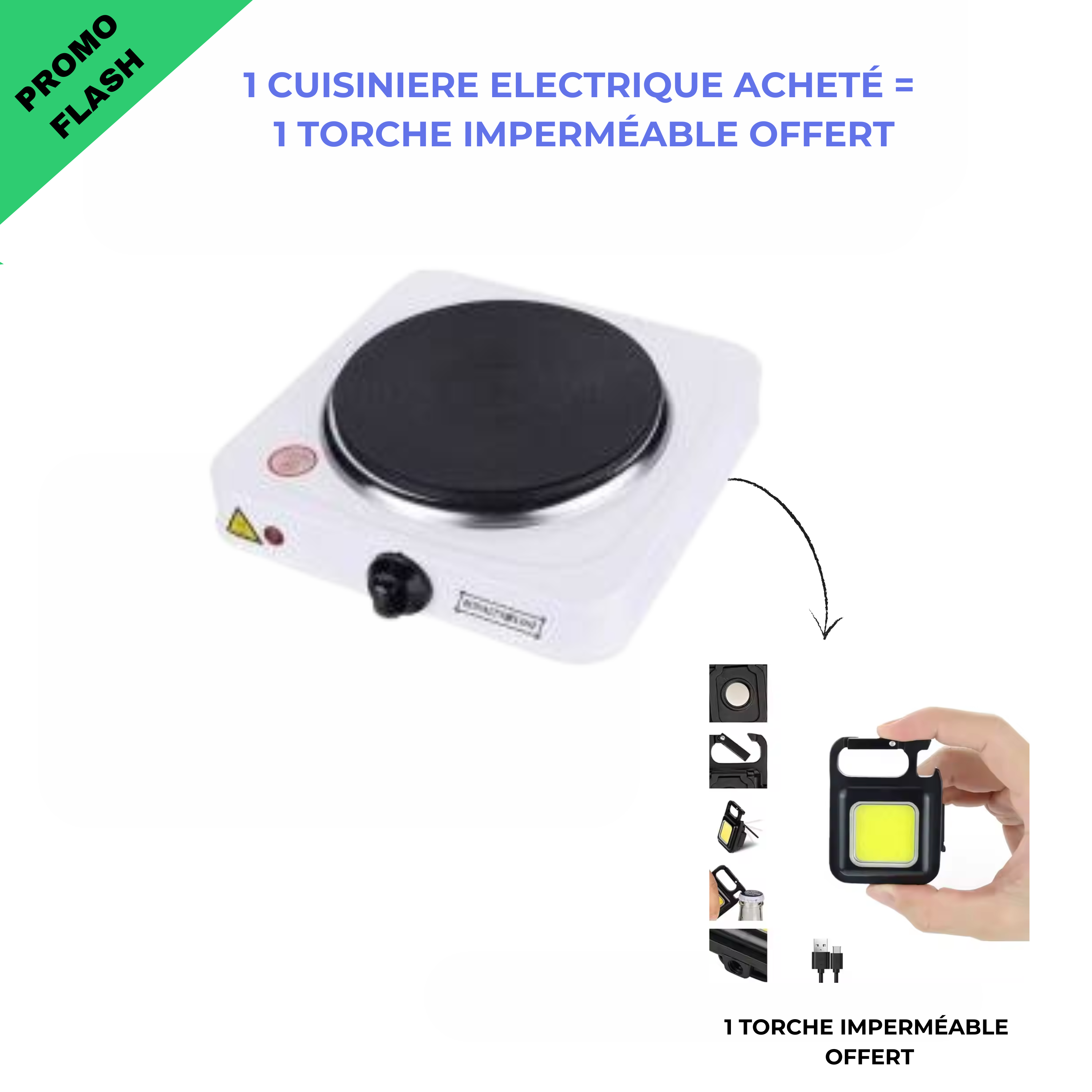 Cuisiniere + mini torche