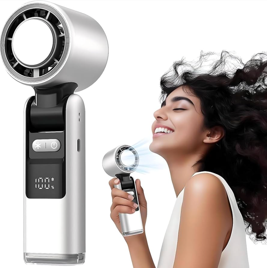 Mini ventilateur clim MALI + un support de tel + un ecouteur powerbank