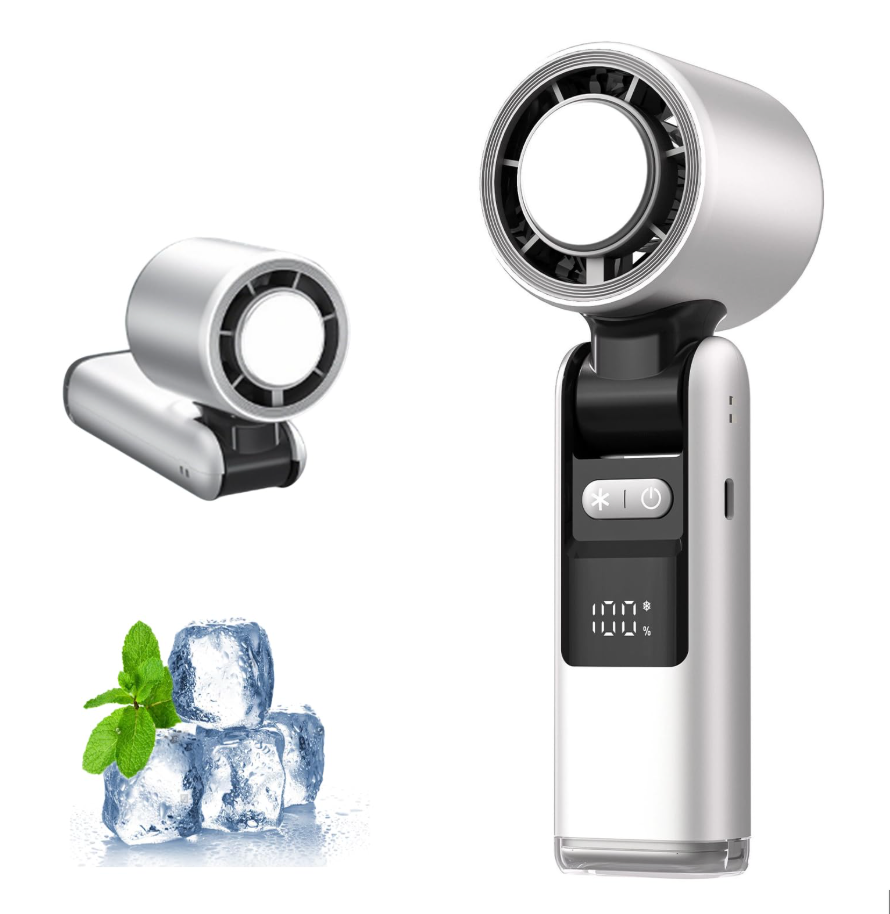 Mini ventilateur clim MALI + un support de tel + un ecouteur powerbank